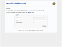 Tablet Screenshot of intern.corps-obotritia.de